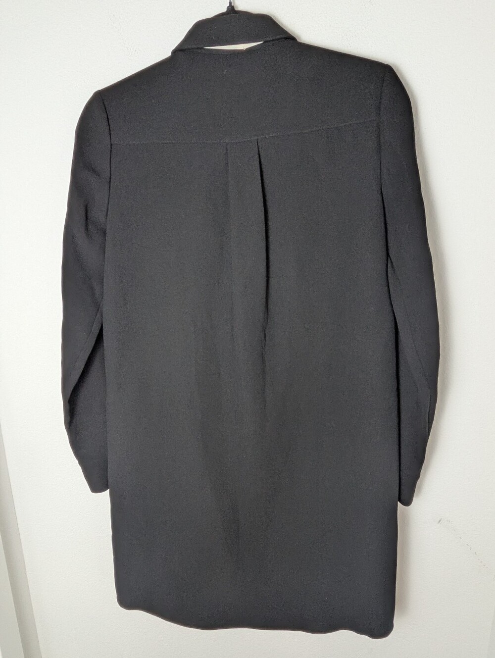 Kate Spade Black Shirt Dress With White Bowknot Sz 0 Collared Classic Lined EUC - Picture 6 of 12